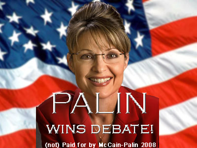 palin wins debate ad